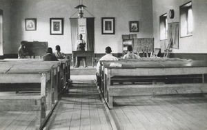 A class-room inside of the "Boegner Hall" in Leloaleng