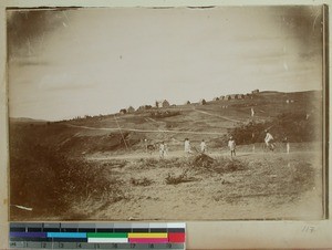 Ivory, Seminary for pastoral education with its students and teachers, Fianarantsoa, Madagascar, ca.1898