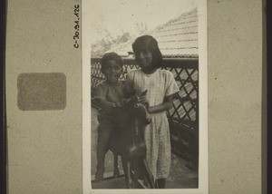 Two small patients playing