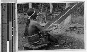 Igorot woman weaving, Philippines, ca. 1920-1940