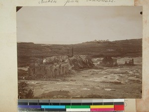 "Ranovisy" bath house in ruins, Antsirabe, Madagascar, ca.1896