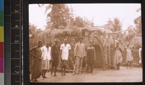 A palm-leaf church at ?Yoko, Benin, ca. 1925-26
