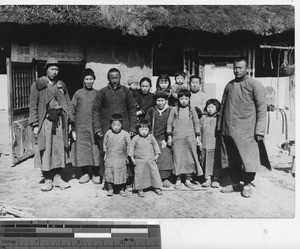 The Chen family at Yellow Gold Village, China, 1940