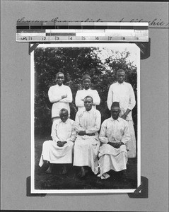 Ambilishiye and other evangelists, Nyasa, Tanzania, ca.1899-1915