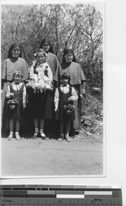 May procession at Maryknoll Academy at Dalian, China, 1935