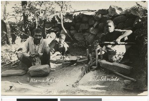 Zulu blacksmiths, South Africa, 1928