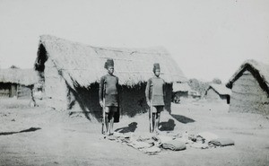 Askaris Standing to Attention, Malawi, ca. 1914-1918