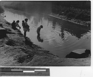 Canal at Fushun, China, 1938