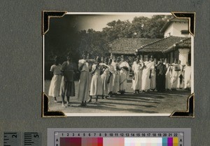 Setting Off to School, Bhandara, India, ca.1937