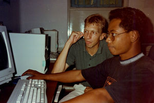 Danish Santal Mission, Bangladesh, autumn 1997. From the Business Training Centre/BTC in Rajsha