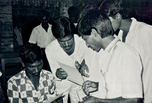 Danish Santal Mission, Bangladesh, November 1989. From the vocational training program of BLM-D