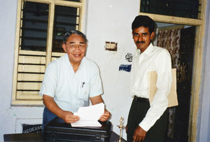 ALC, South India, March 2002. A new South-South Missionary to UMN Nepal, Prasanna David (right)
