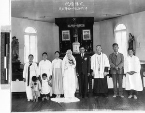 Wedding party, Kokai, Korea, ca. 1930-1950