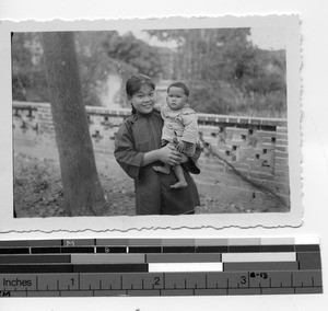 Two orphans at Luoding, China, 1937