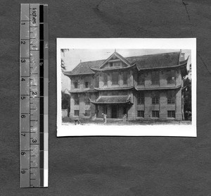 Wing of building at West China Union University, Chengdu, Sichuan, China, ca.1945