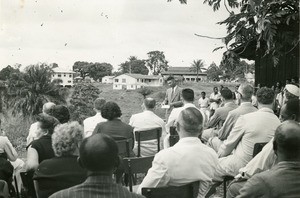 Inauguration of the youth club, in Libreville, Gabon