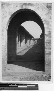 The deserted village at Dongzhen, China, 1937