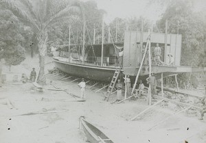 Boat assembly, Congo, ca. 1912-1915