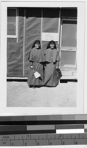 Maryknoll Sisters at Japanese Relocation Camp, Manzanar, California, ca. 1944