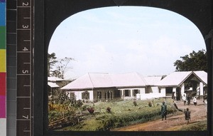 Hospital entrance and our-patients block, Ilesha, Nigeria, s.d