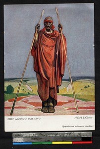 Drawing of a Chief, Kivu, Congo, ca.1920-1940