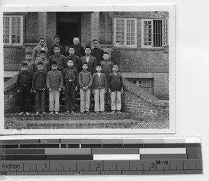 Fr. Paulhus and Junior Seminarians at Jiangmen, China, 1947