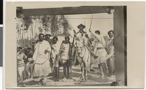 Negus Tafari Makonnen in the Timqat procession, Adis Abeba