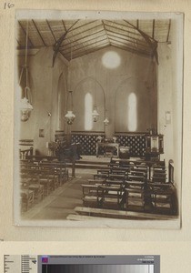 Church interior, India, ca.1888-1920