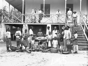 Missionaries and domestic staff, Antioka, Mozambique, April 1905