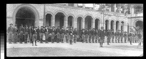 Boy scouts in formation, St. John's Middle School, Shanghai, China, 1917