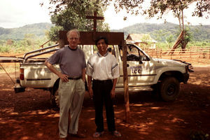 Missionary Daniel Wagang and Deputy General Secretary Jørgen Nørgaard Pedersen in conversation