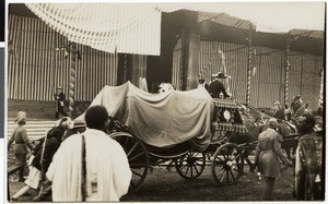 Imperial carriage at the coronation ceremony, Addis Abeba, Ethiopia, 1930