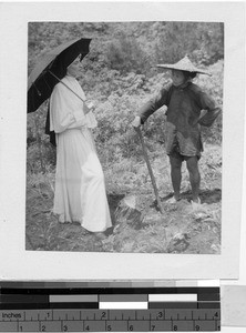 Maryknoll Sister Regina Marie Martin in Wuchow, China, 1949