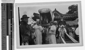 A bride and groom, Yeng You, Korea, 1925