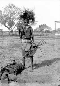 A Ronga soothsayer, Ricatla, Mozambique, ca. 1896-1911