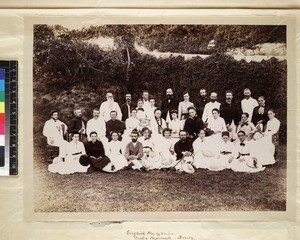 A group of missionaries from several societies, Xiamen, Fujian Province, China, ca. 1895