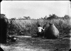 African basket maker, southern Africa, ca. 1880-1914