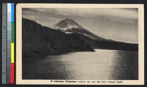 Mount Fuji and lake, Japan, ca.1920-1940