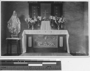 Altar at convent at Jiangmen, China, 1933