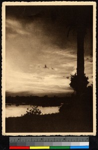 Sunset on the shore, Congo, ca.1920-1940