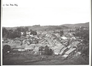 Bazaar in Mercara, on the right above the kings' graves