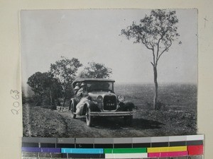 An automobile on top of the Janjina hill, Madagascar