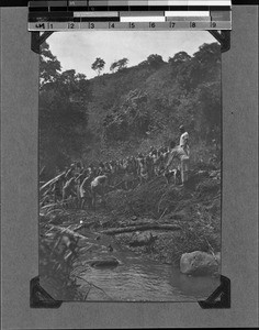 Laborers at a river, Igali, Tanzania