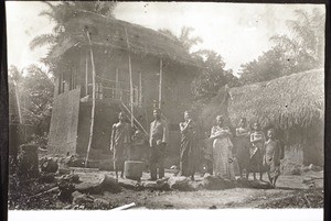 Two-storey mud-house in Krobo