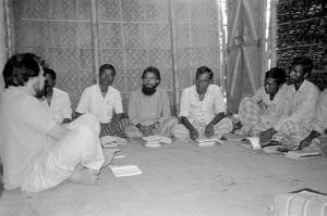 Bangladesh Lutheran Church/BLC. Church leaders assembled for a Bible course. Former Missionary