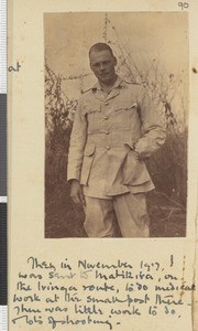 Lt. Irvine, Matikira, Tanzania, November 1917