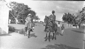 Swiss missionary and his wife, southern Africa