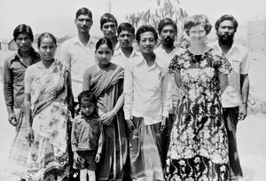 Bangladesh Lutheran Church/BLC. Sunday school course at Kamusenua (?) with DSM Missionary Elseb