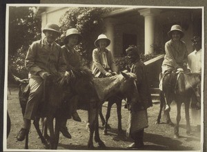 Missionary cavalry. Mr Kling, Miss Köhler, myself, Mrs Oltersdorf