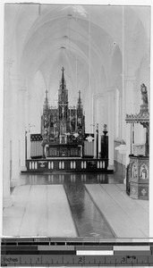 Interior of Hakodate Cathedral, Hakodate, Japan, ca. 1900-1920